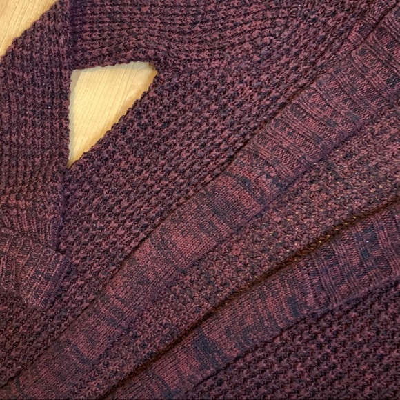 BURGUNDY CARDIGAN - Picture 3 of 3